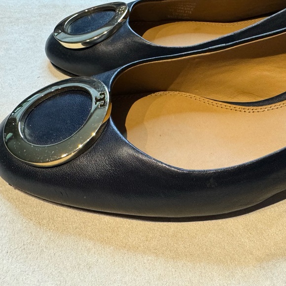 Tory Burch Caterina 4m Slingback- Nappa Leather. Color Perfect Navy. Style 37961 - Picture 3 of 13
